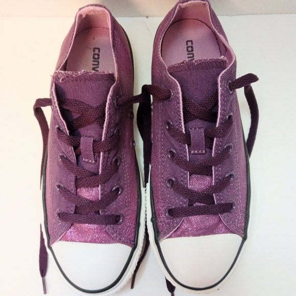 CONVERSE ALL STAR DOUBLE TONGUE GLIMMER SNEAKERS - Picture 2 of 9